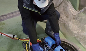 開口部投入状況