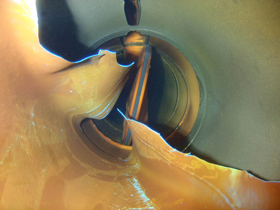 配管内面塗装の剥離