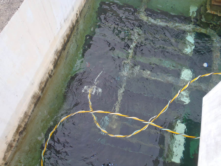 急速ろ過池表洗管の取替