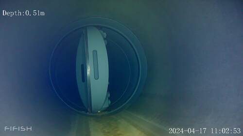 上水道埋設管内の調査