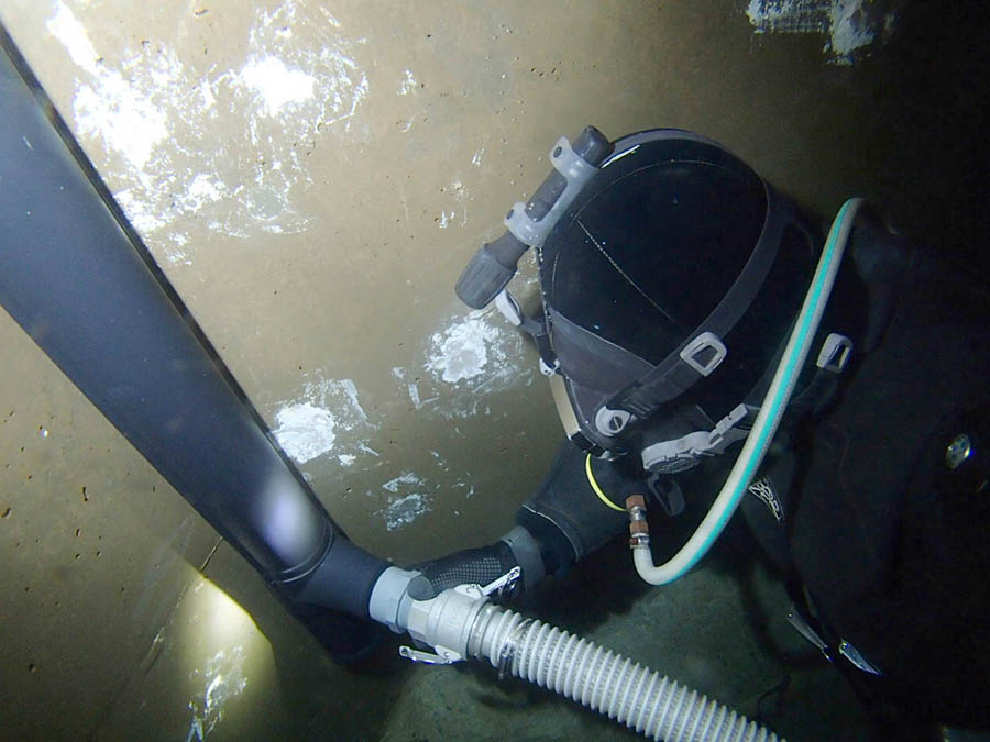 高圧注入による漏水補修