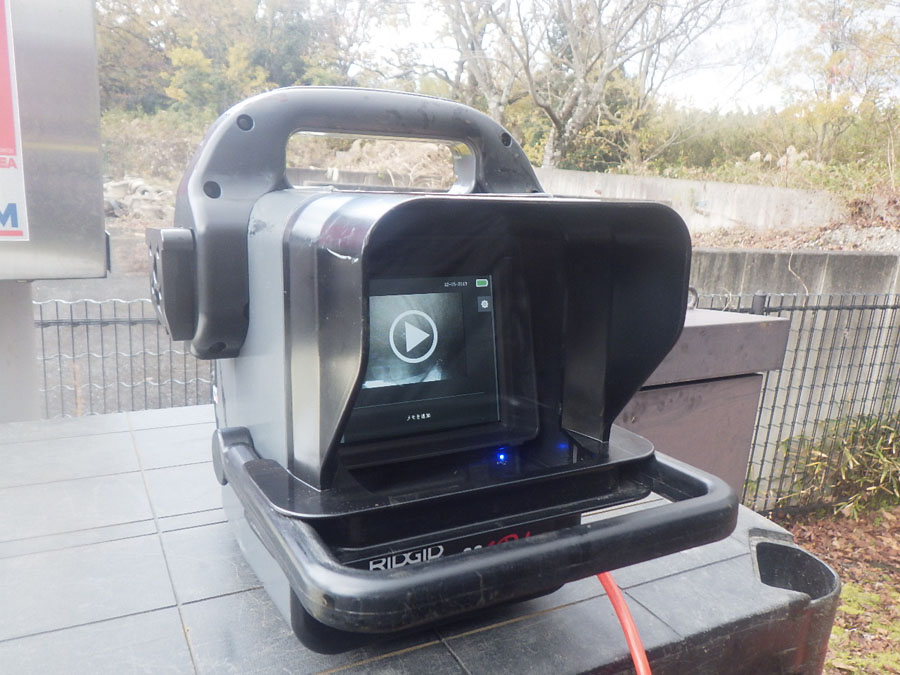 深井戸の内視鏡カメラ調査