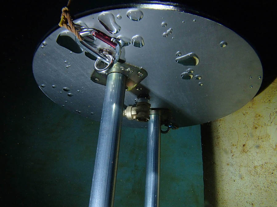 ラッパ口への止水板設置