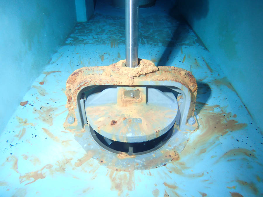 ろ過池平底弁の取替