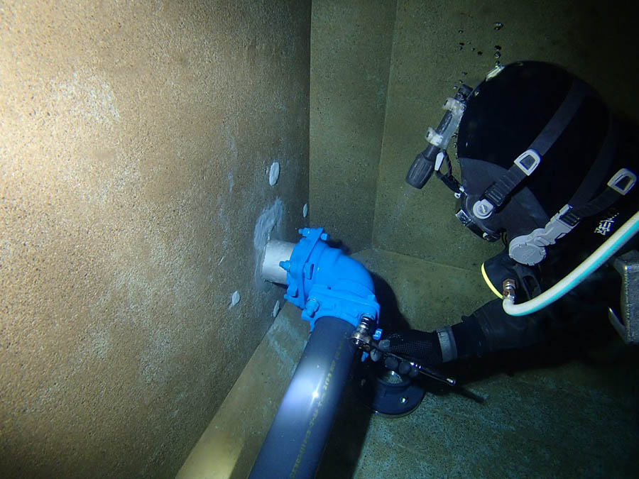 不断水バイパス配管接続