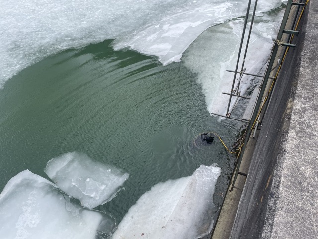 土砂埋設管の浚渫