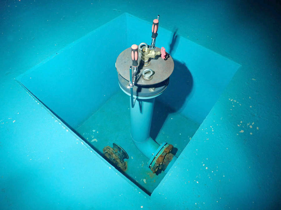 止水板による配管止水